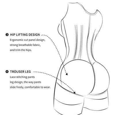 1pc Colombian Tummy Control  Shapewear