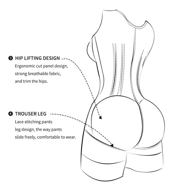 1pc Colombian Tummy Control  Shapewear