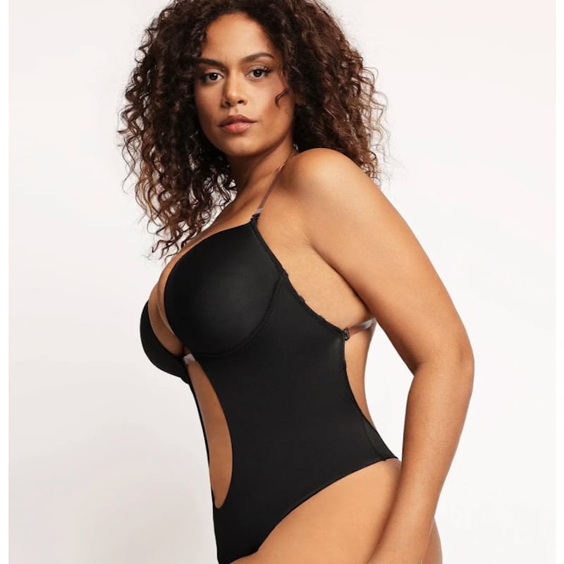U Plunge Bra Backless Thong Bodysuit-Seamless,Shapewear,LowCut,Sexy,Comfort