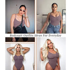 Shapewear Bodysuit Women Tummy Control Body Shaper Seamless Sculpting Thong